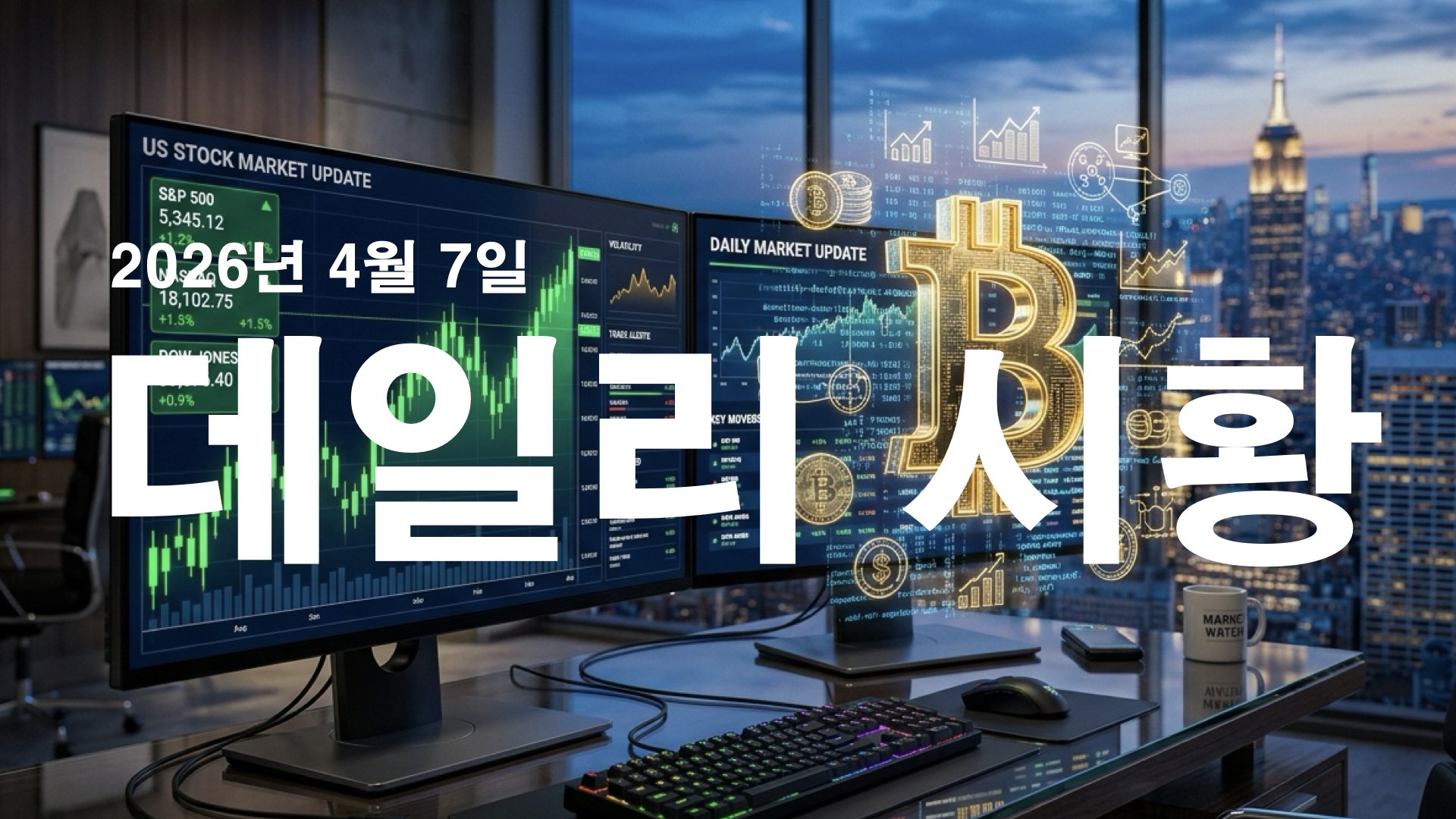 2026년 4월 7일 미국 증시·비트코인 시황: 이란 최후통첩 마감 임박